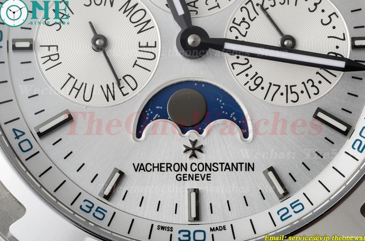 White SS Calendar SS Stk Overseas 4300V A1120 8F Perpetual 0202